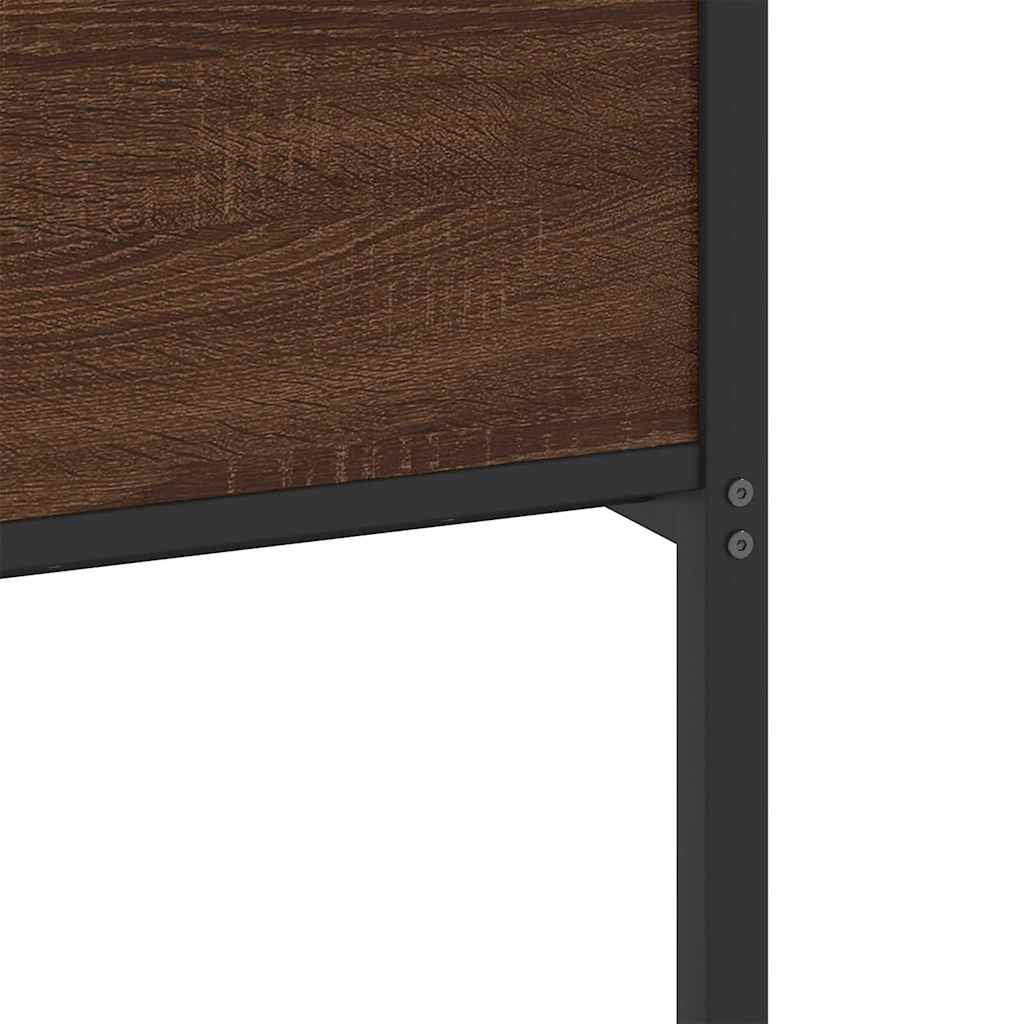 Bettgestell ohne Matratze Braun Eiche 120x190 cm Holzwerkstoff