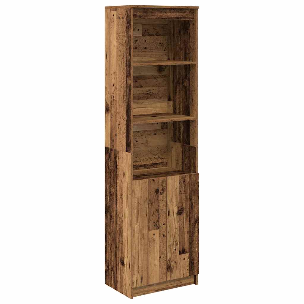 Highboard Altholz-Optik 50x35x180 cm Holzwerkstoff