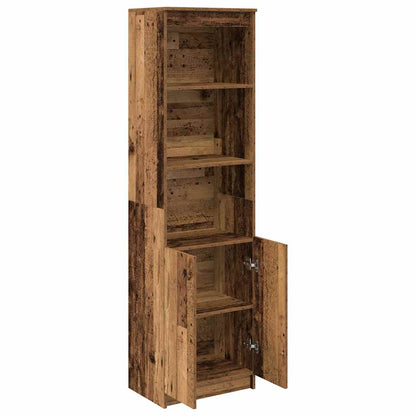 Highboard Altholz-Optik 50x35x180 cm Holzwerkstoff