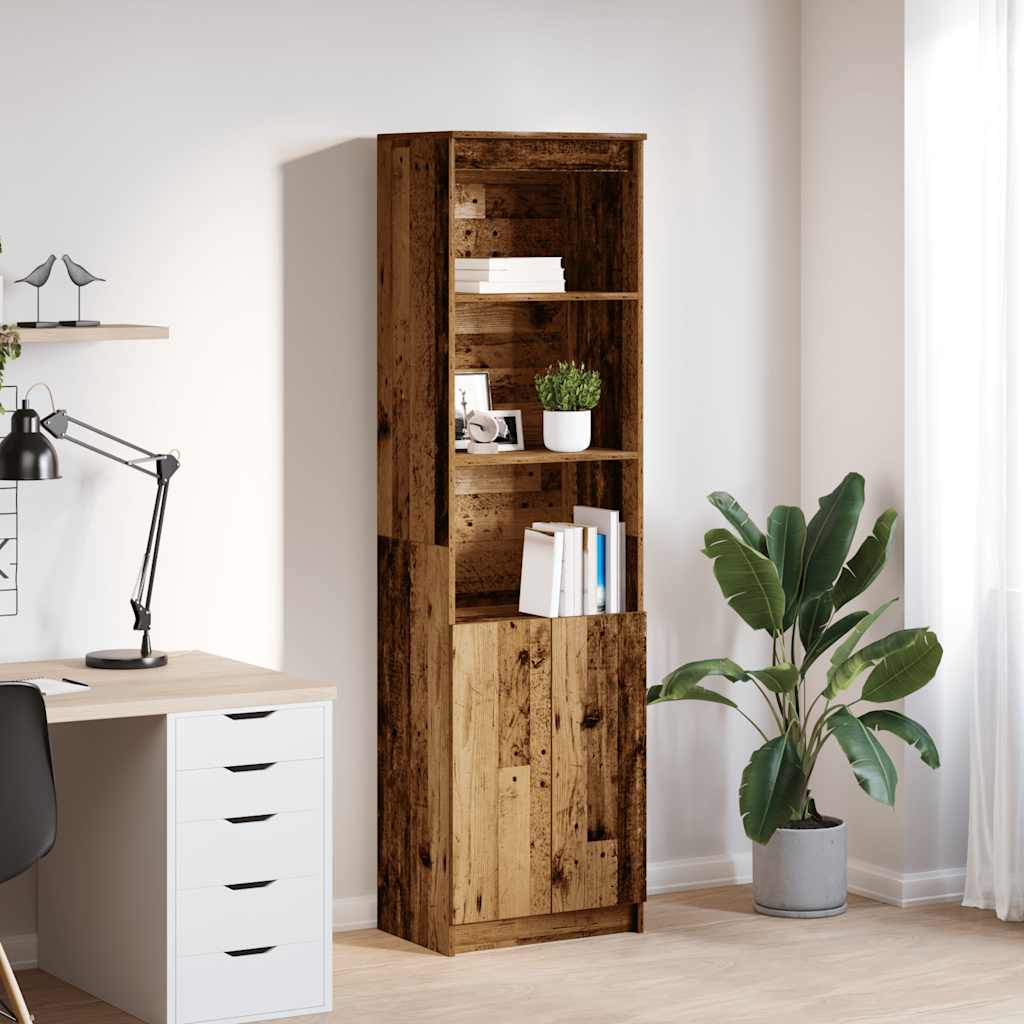 Highboard Altholz-Optik 50x35x180 cm Holzwerkstoff