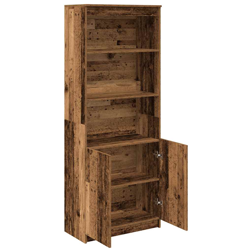 Highboard Altholz-Optik 70x35x180 cm Holzwerkstoff