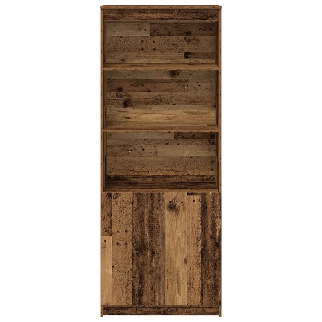 Highboard Altholz-Optik 70x35x180 cm Holzwerkstoff