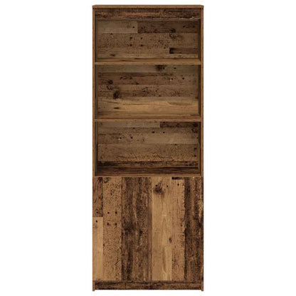 Highboard Altholz-Optik 70x35x180 cm Holzwerkstoff