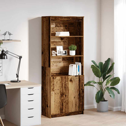 Highboard Altholz-Optik 70x35x180 cm Holzwerkstoff