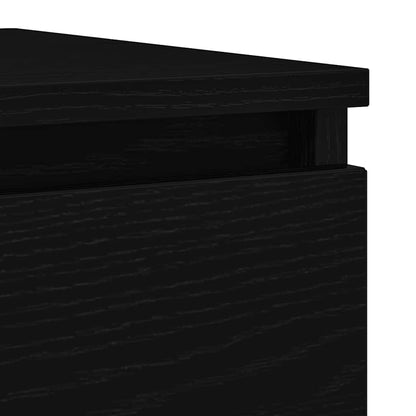 Sideboard Schwarz Eichen-Optik 100x35x76 cm Holzwerkstoff