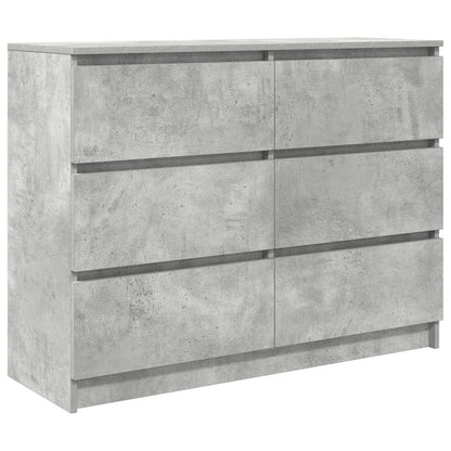 Sideboard Betongrau 100x35x76 cm Holzwerkstoff