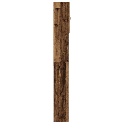 Waschmaschinenschrank Altholz-Optik 64x24x190 cm Holzwerkstoff