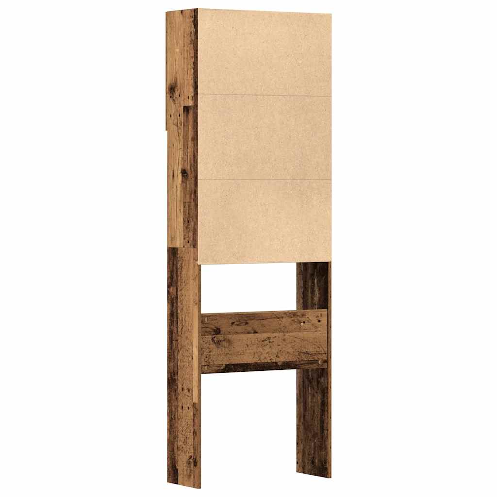 Waschmaschinenschrank Altholz-Optik 64x24x190 cm Holzwerkstoff