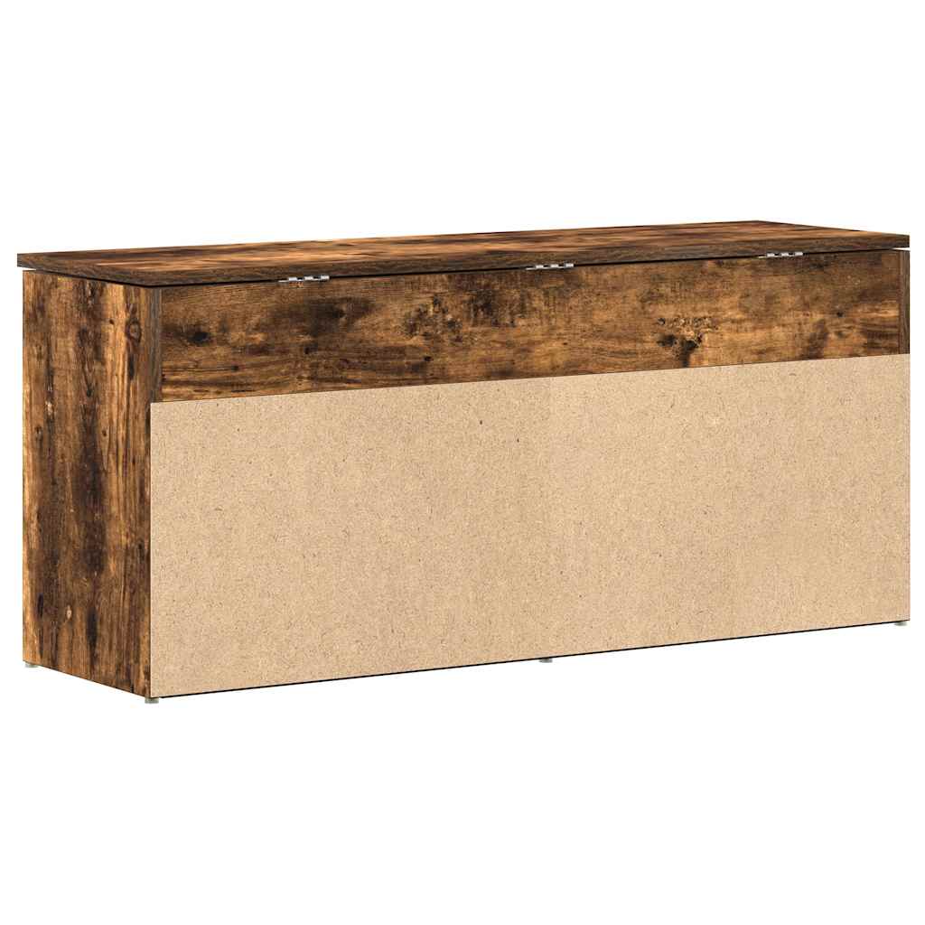 Schuhbank Räuchereiche 102x30,5x45 cm Holzwerkstoff