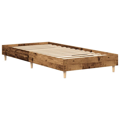 Bettgestell ohne Matratze Altholz-Optik 90x200cm Holzwerkstoff