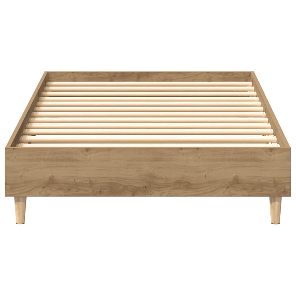 Bettgestell ohne Matratze Artisan-Eiche 75x190cm Holzwerkstoff
