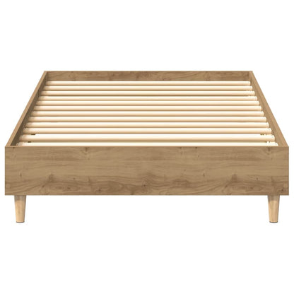 Bettgestell ohne Matratze Artisan-Eiche 75x190cm Holzwerkstoff