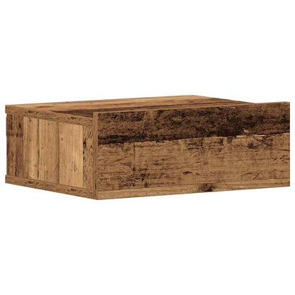 Hängender Nachttisch Altholz-Optik 40x32x15 cm Holzwerkstoff