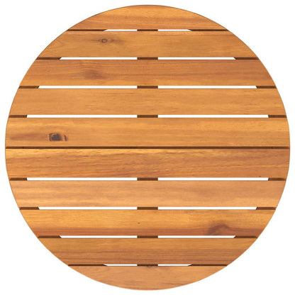 Garten-Beistelltisch Rund Ø70x75 cm Massivholz Akazie