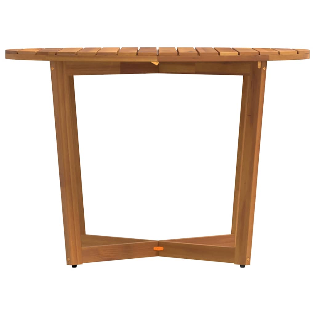 Garten-Esstisch Rund Ø110x75 cm Massivholz Akazie