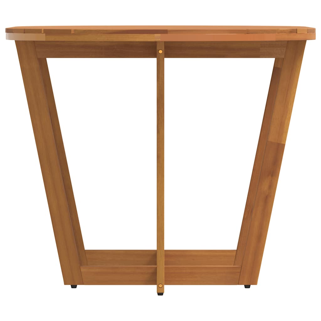 Garten-Esstisch Oval 150x90x75 cm Massivholz Akazie