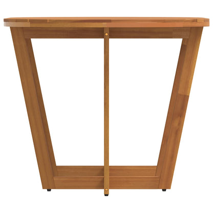 Garten-Esstisch Oval 150x90x75 cm Massivholz Akazie