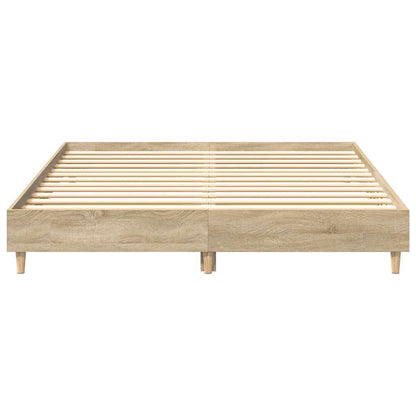 Bettgestell ohne Matratze Sonoma-Eiche 150x200 cm Holzwerkstoff