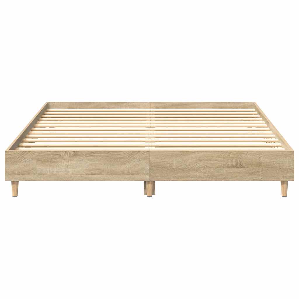 Bettgestell ohne Matratze Sonoma-Eiche 140x200 cm Holzwerkstoff