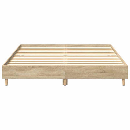 Bettgestell ohne Matratze Sonoma-Eiche 140x200 cm Holzwerkstoff