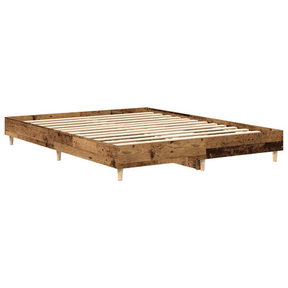 Bettgestell ohne Matratze Altholz-Optik 140x200cm Holzwerkstoff