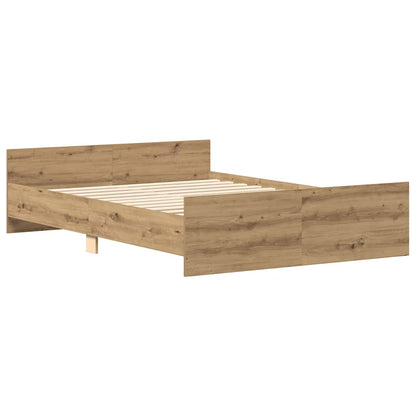 Bettgestell ohne Matratze Artisan-Eiche 150x200cm Holzwerkstoff