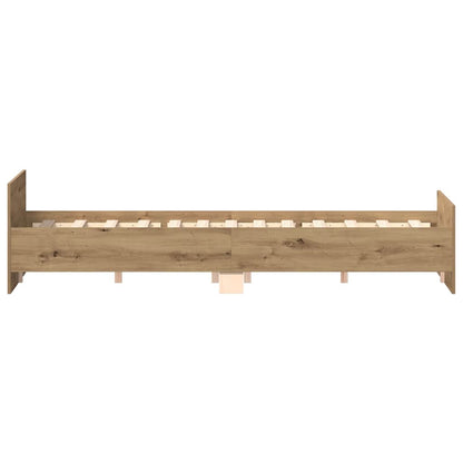 Bettgestell ohne Matratze Artisan-Eiche 150x200cm Holzwerkstoff