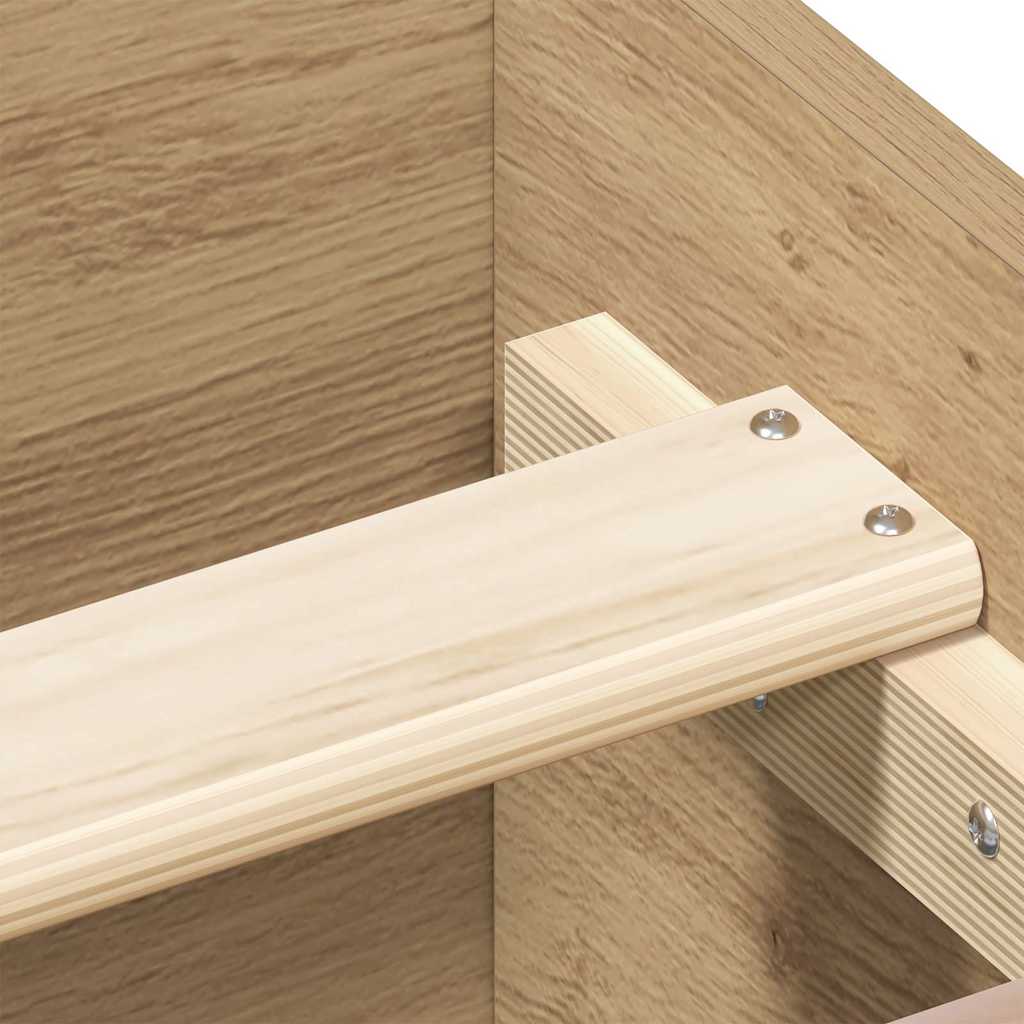 Bettgestell ohne Matratze Artisan-Eiche 150x200cm Holzwerkstoff