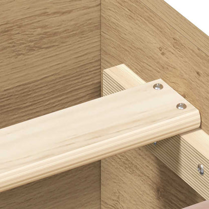 Bettgestell ohne Matratze Artisan-Eiche 120x190cm Holzwerkstoff