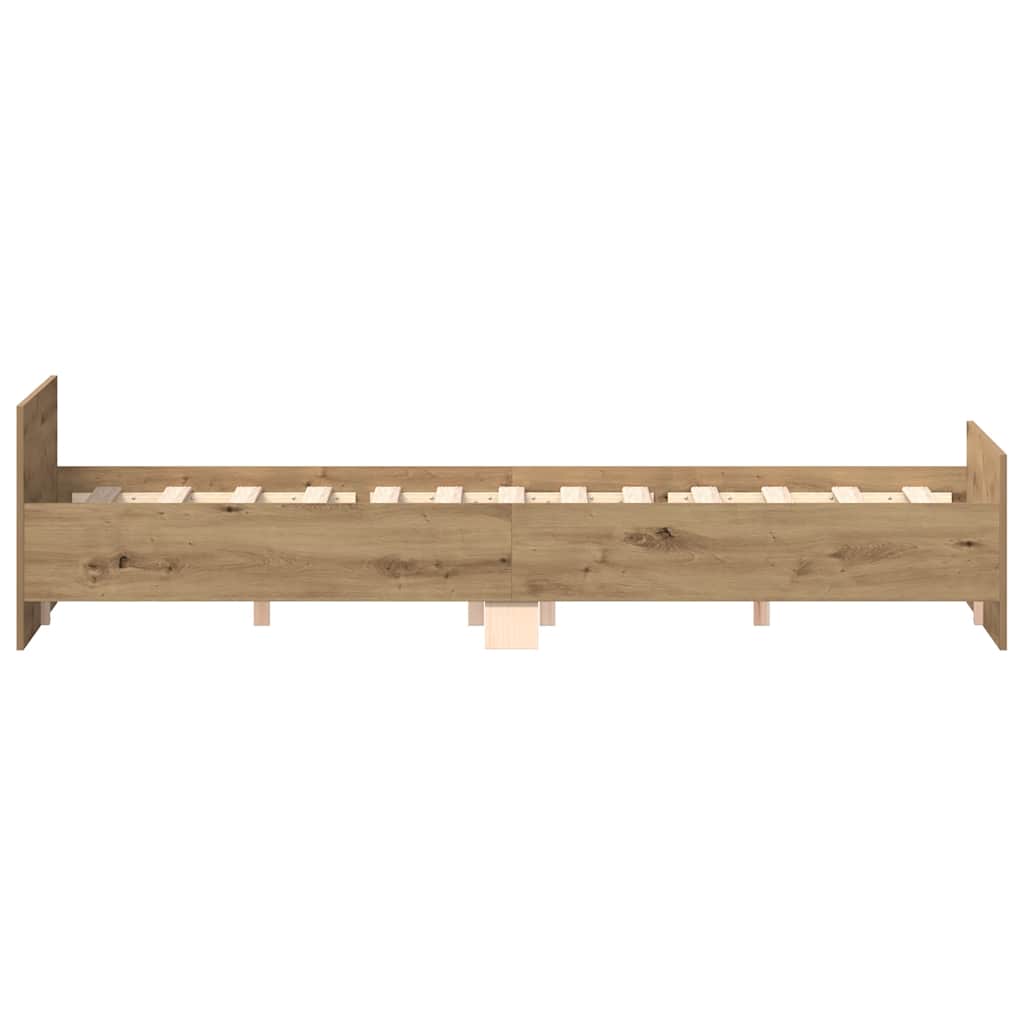 Bettgestell ohne Matratze Artisan-Eiche 140x190cm Holzwerkstoff