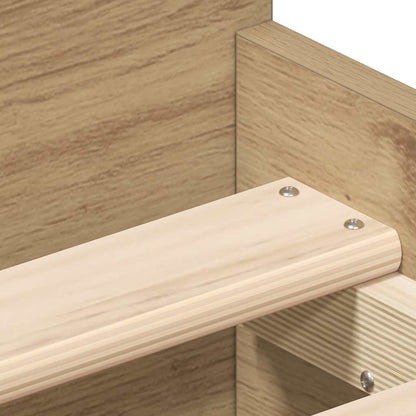 Bettgestell ohne Matratze Artisan-Eiche 90x190cm Holzwerkstoff