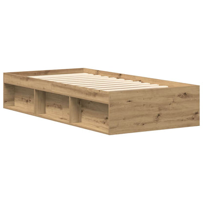 Bettgestell ohne Matratze Artisan-Eiche 90x200cm Holzwerkstoff