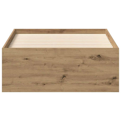 Bettgestell ohne Matratze Artisan-Eiche 90x200cm Holzwerkstoff