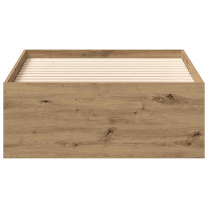 Bettgestell ohne Matratze Artisan-Eiche 100x200cm Holzwerkstoff