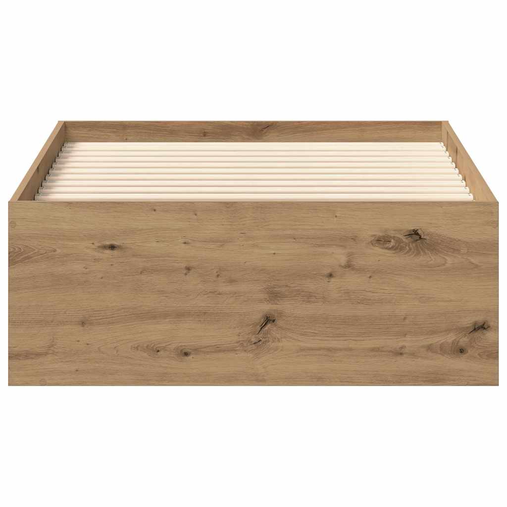 Bettgestell ohne Matratze Artisan-Eiche 90x190cm Holzwerkstoff