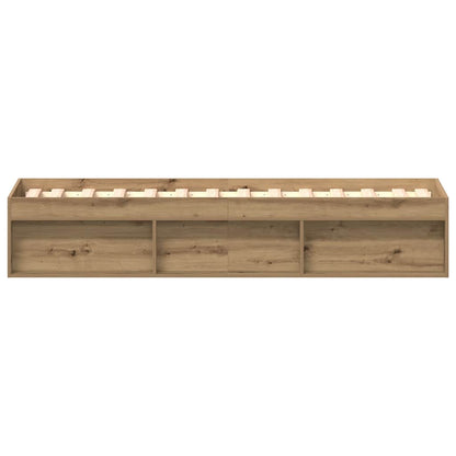 Bettgestell ohne Matratze Artisan-Eiche 90x190cm Holzwerkstoff