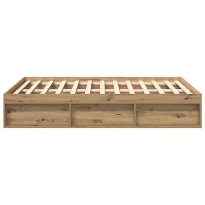 Bettgestell ohne Matratze Artisan-Eiche 120x200cm Holzwerkstoff