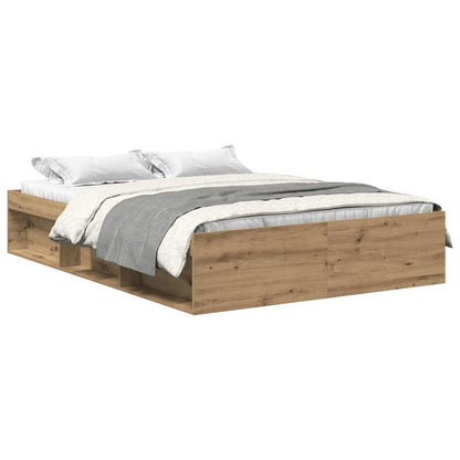 Bettgestell ohne Matratze Artisan-Eiche 120x190cm Holzwerkstoff