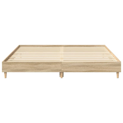 Bettgestell ohne Matratze Sonoma-Eiche 180x200 cm Holzwerkstoff
