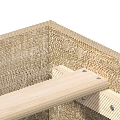 Bettgestell ohne Matratze Sonoma-Eiche 180x200 cm Holzwerkstoff