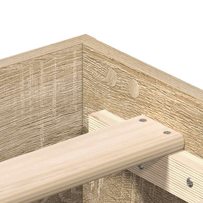 Bettgestell ohne Matratze Sonoma-Eiche 160x200 cm Holzwerkstoff