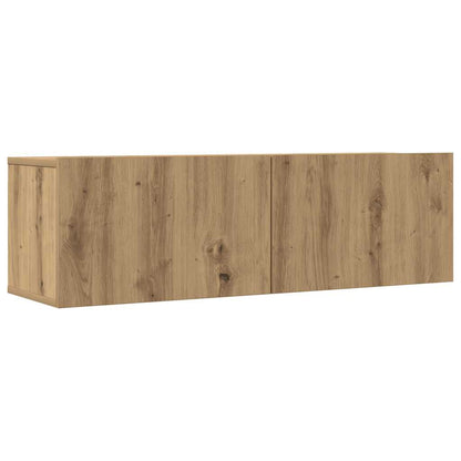 3-tlg. TV-Schrank-Set Wandmontage Artisan-Eiche Holzwerkstoff