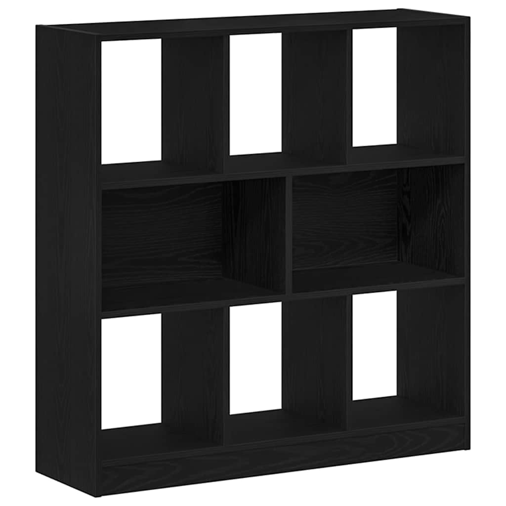 Bücherregal Schwarz Eichen-Optik 97,5x29,5x100 cm Holzwerkstoff