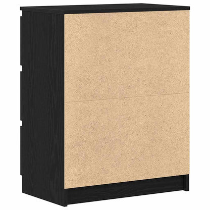 Sideboard Schwarz Eichen-Optik 60x35x76 cm Holzwerkstoff