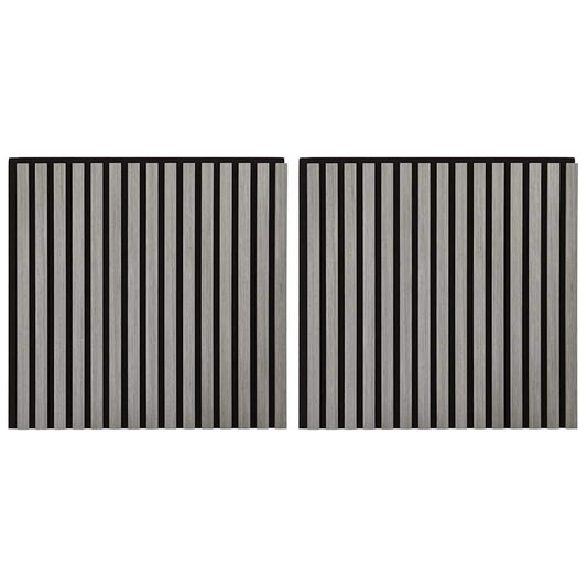 Akustik Wandpaneele 2 Stk. Lamellen 60,5x60 cm Eichenfurnier