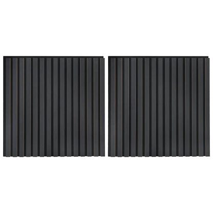 Akustik Wandpaneele 2 Stk. Lamellen 60,5x60 cm Eichenfurnier