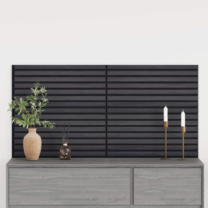 Akustik Wandpaneele 2 Stk. Lamellen 60,5x60 cm Eichenfurnier