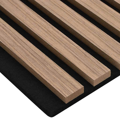 Akustik Wandpaneele 8 Stk. Lamellen 60,5x60 cm Eichenfurnier