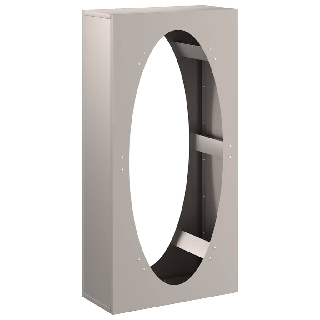 Brennholzregal 50x23x100 cm Wetterfester Stahl