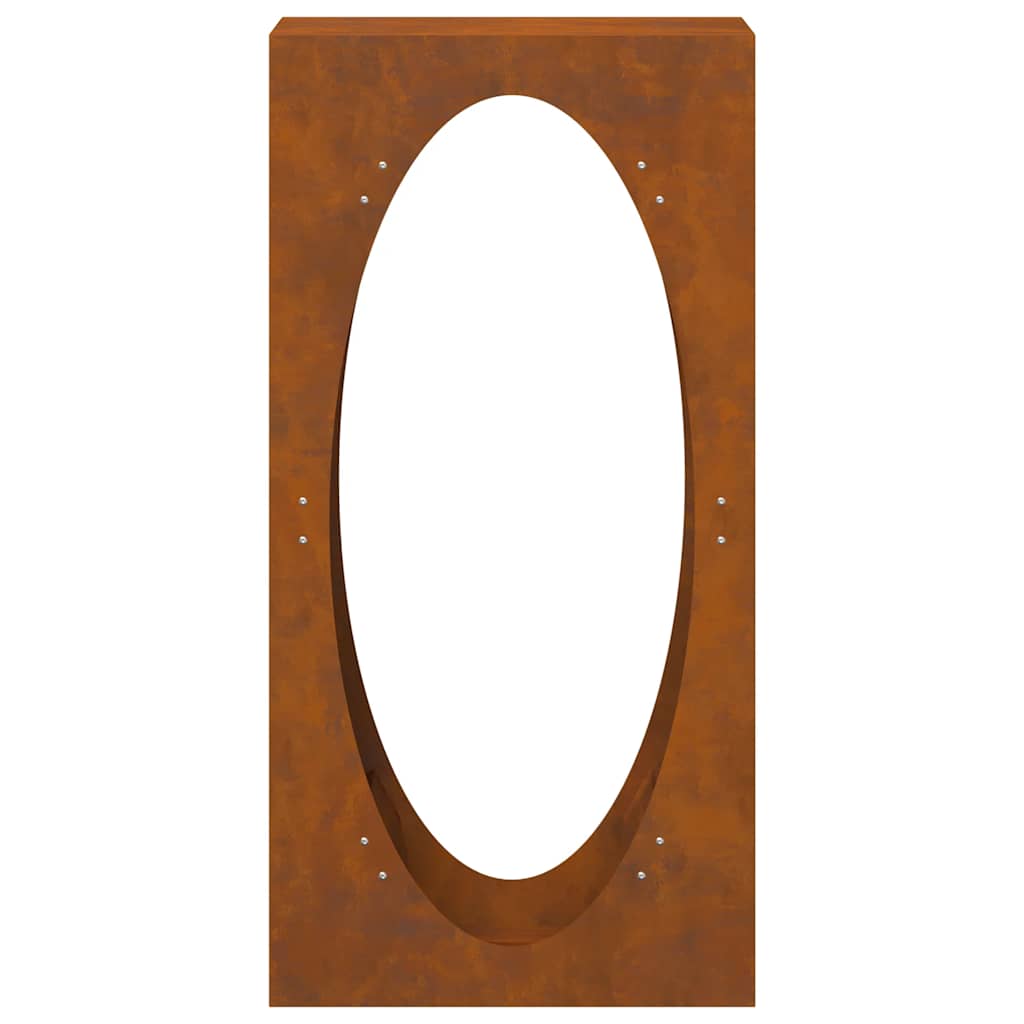 Brennholzregal 50x23x100 cm Wetterfester Stahl